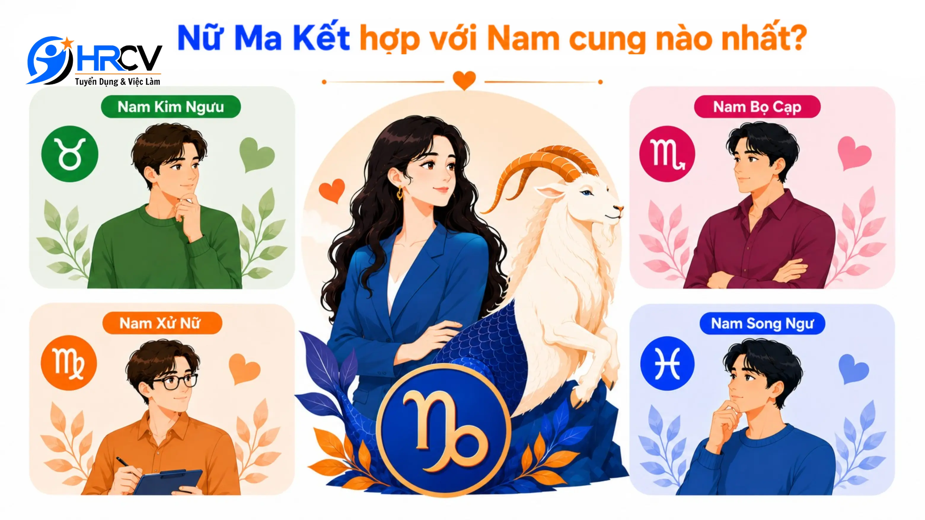 Cung hoàng đạo Nữ Ma Kết hợp với cung nào nhất? Cung hoàng đạo Nữ Ma Kết hợp với cung nào nhất?