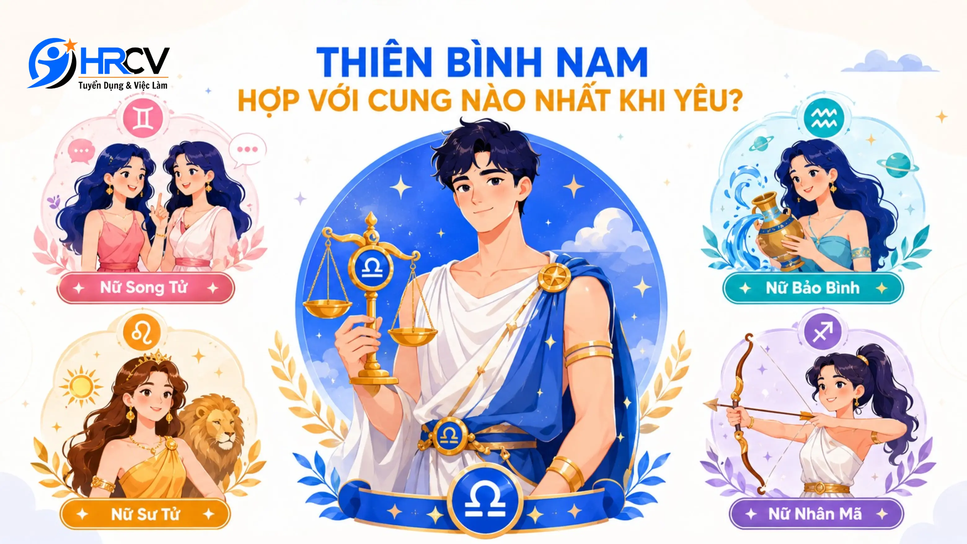 Thiên Bình nam hợp với cung nào nhất