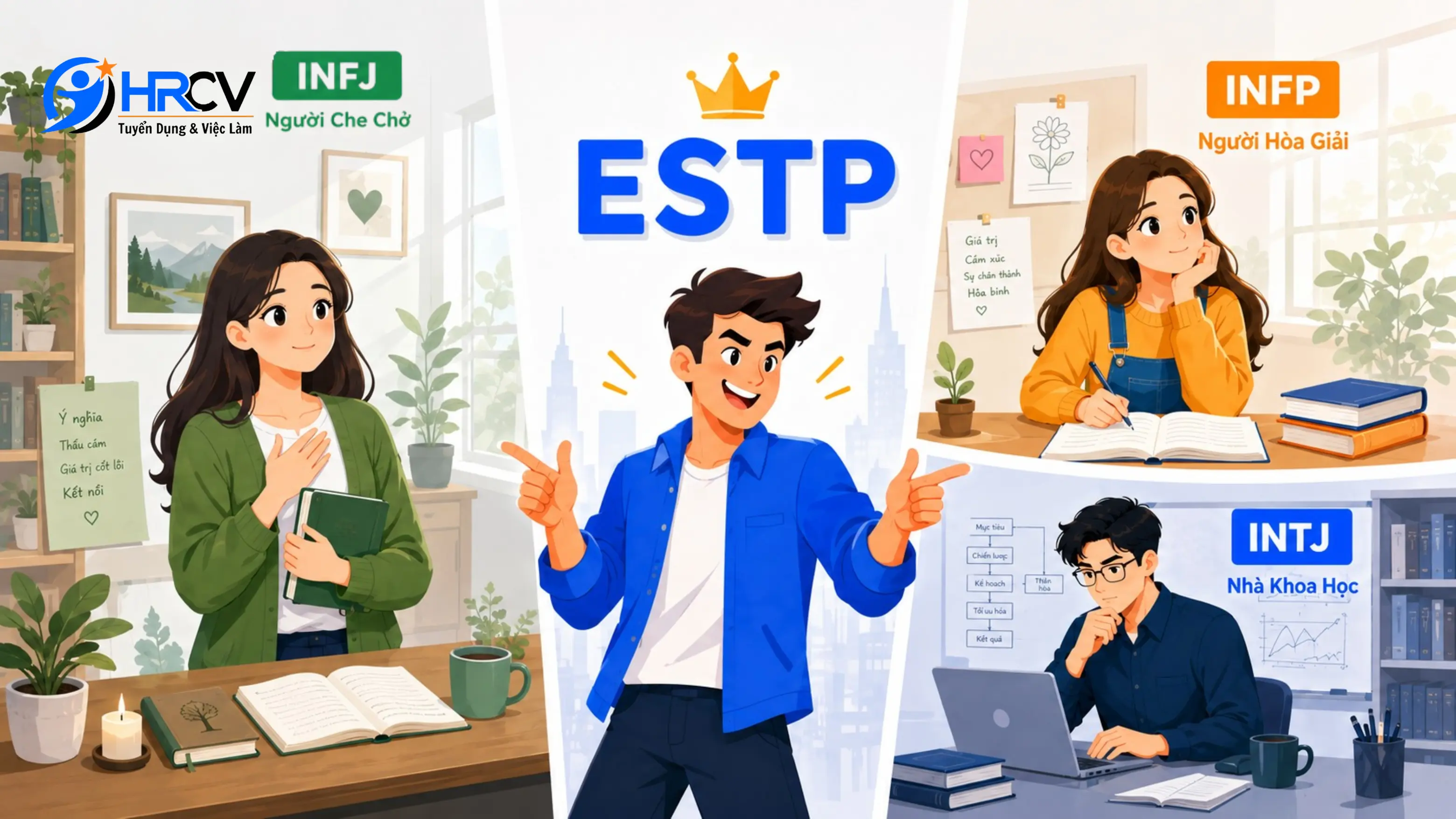 Những nhóm tính cách có nhiều khác biệt với ESTP