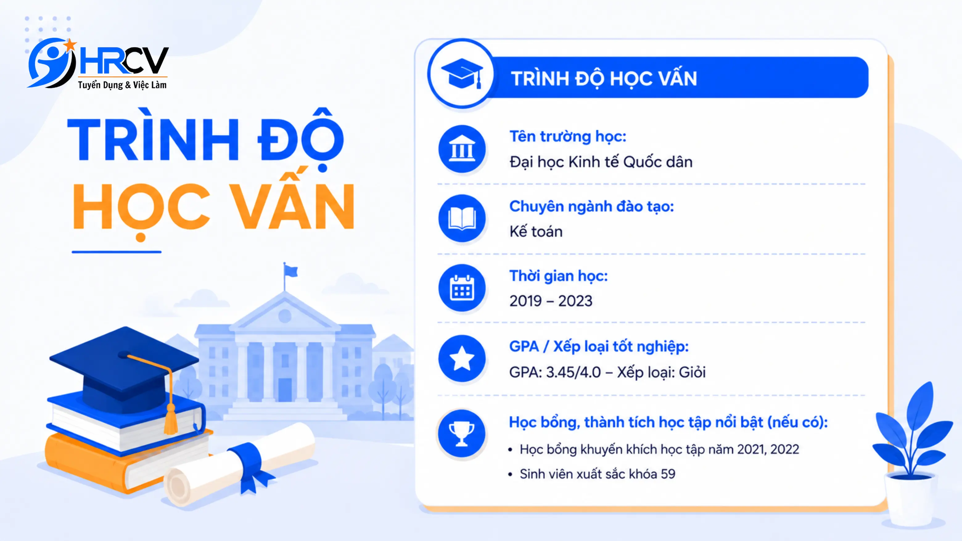 Trình Độ Học Vấn Là Thông Tin Quan Trọng Trên CV
