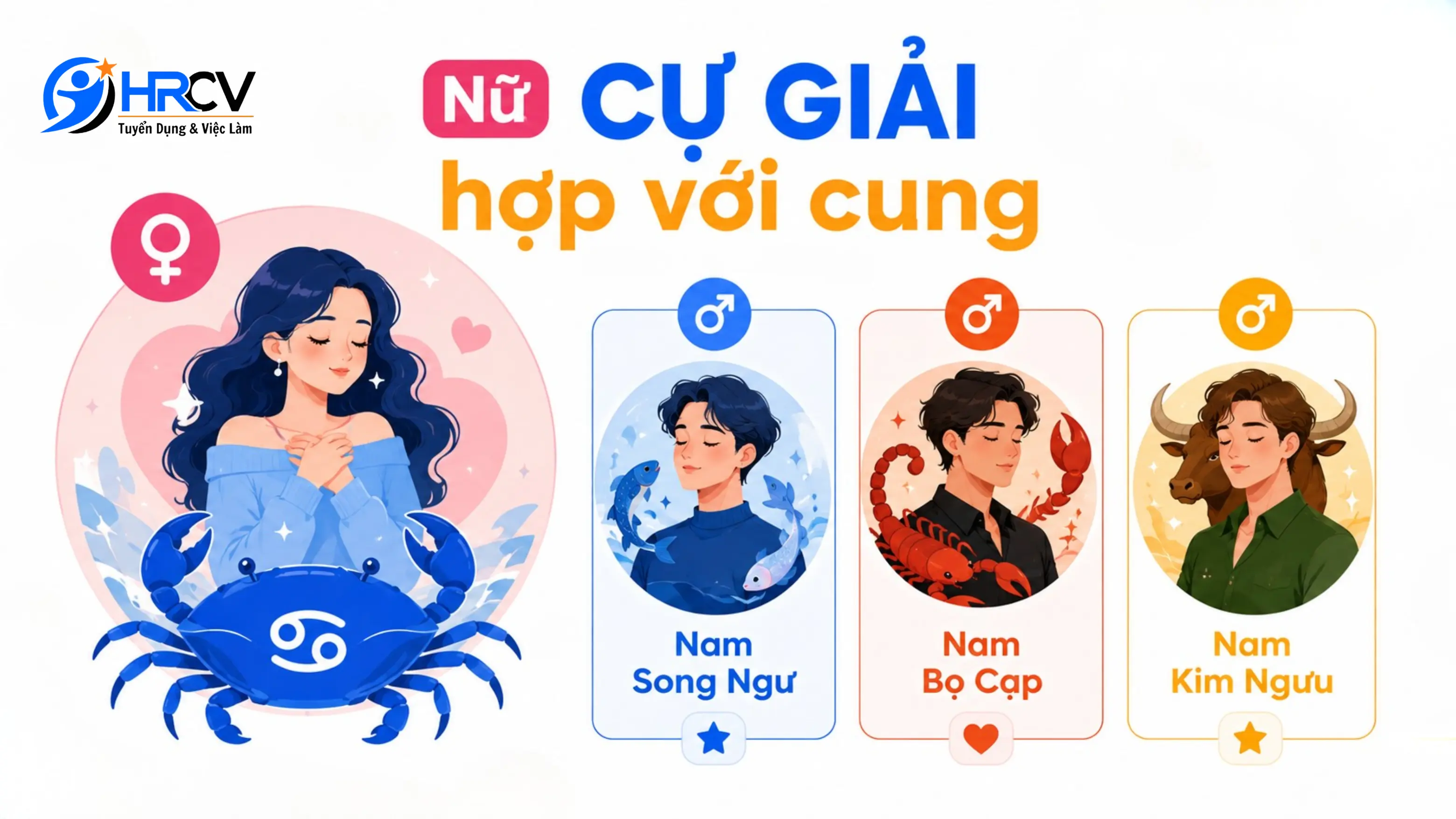 Cự Giải nữ hợp với cung nào?