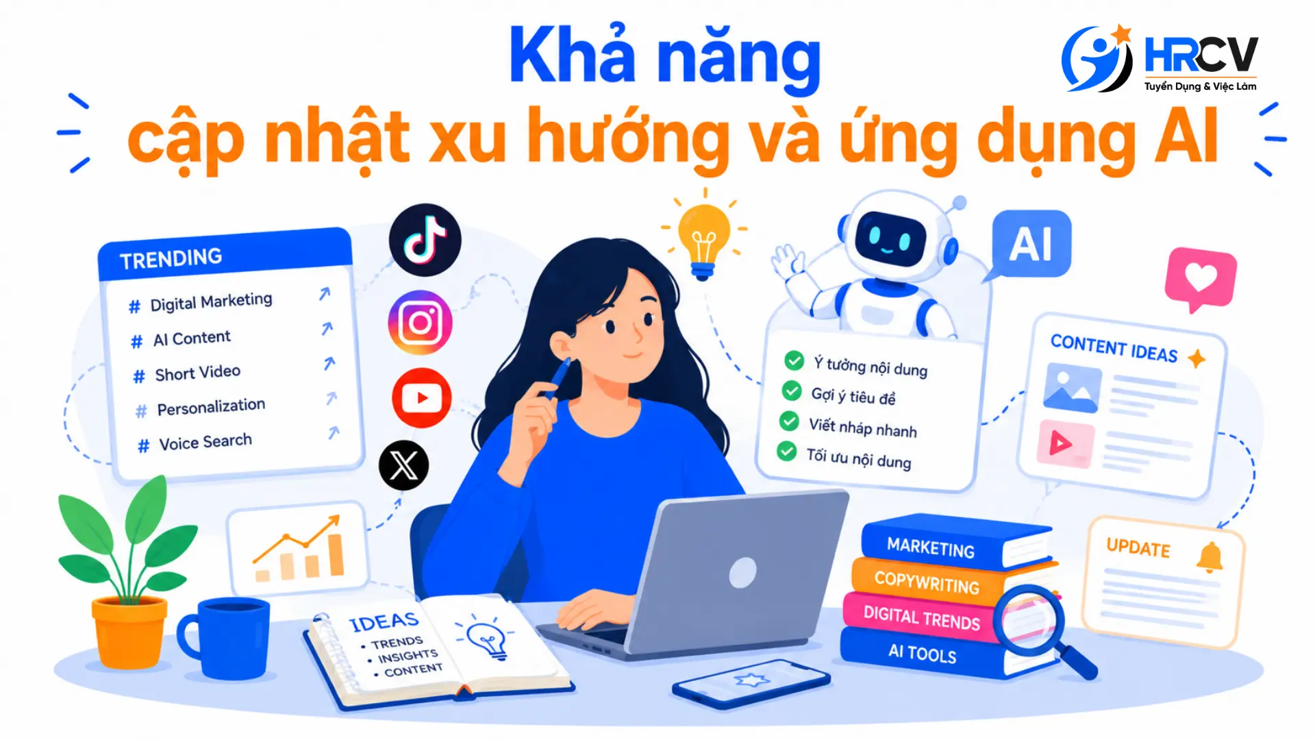 Khả năng cập nhật xu hướng và ứng dụng AI
