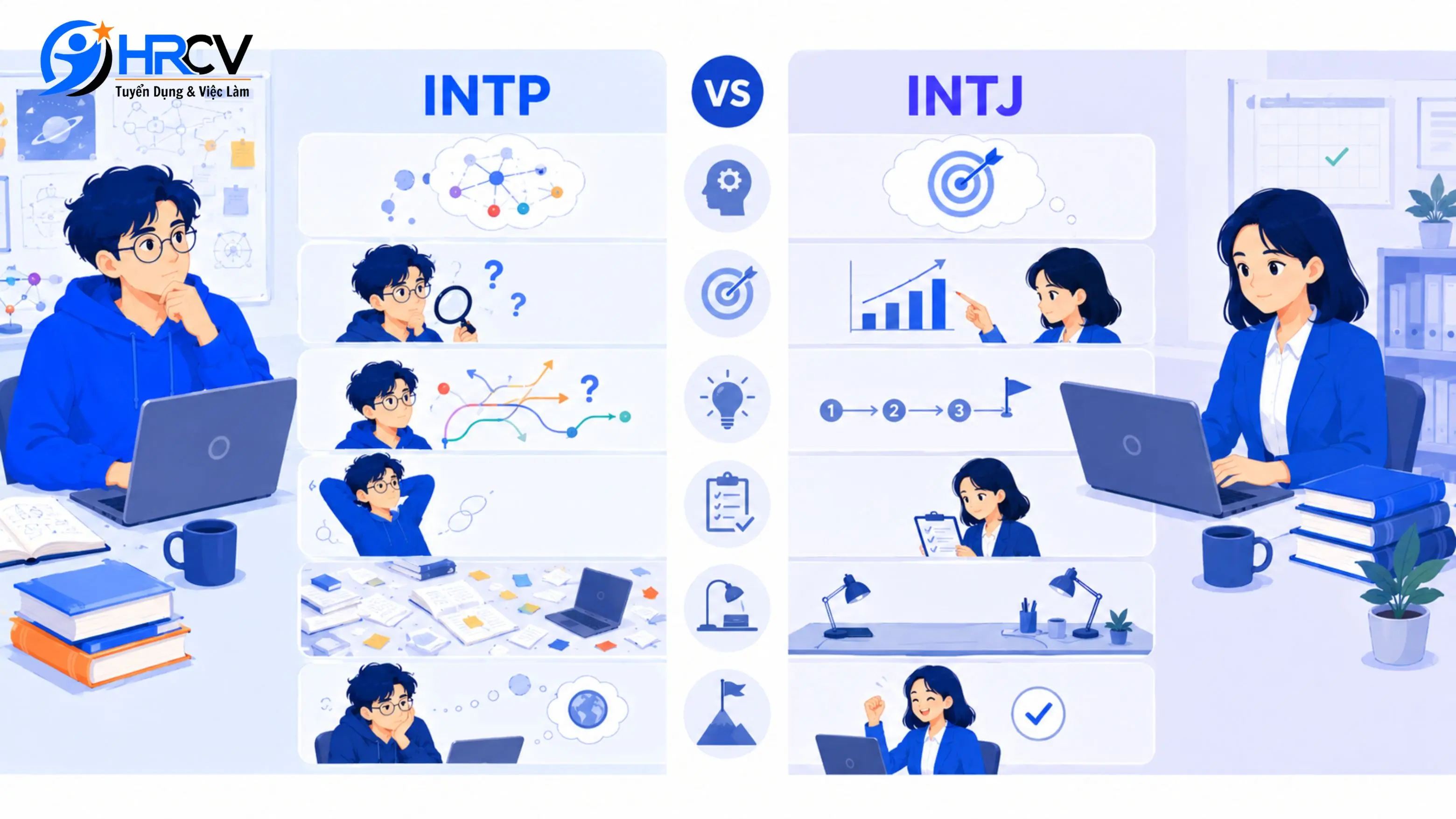 Phân biệt INTP và INTJ