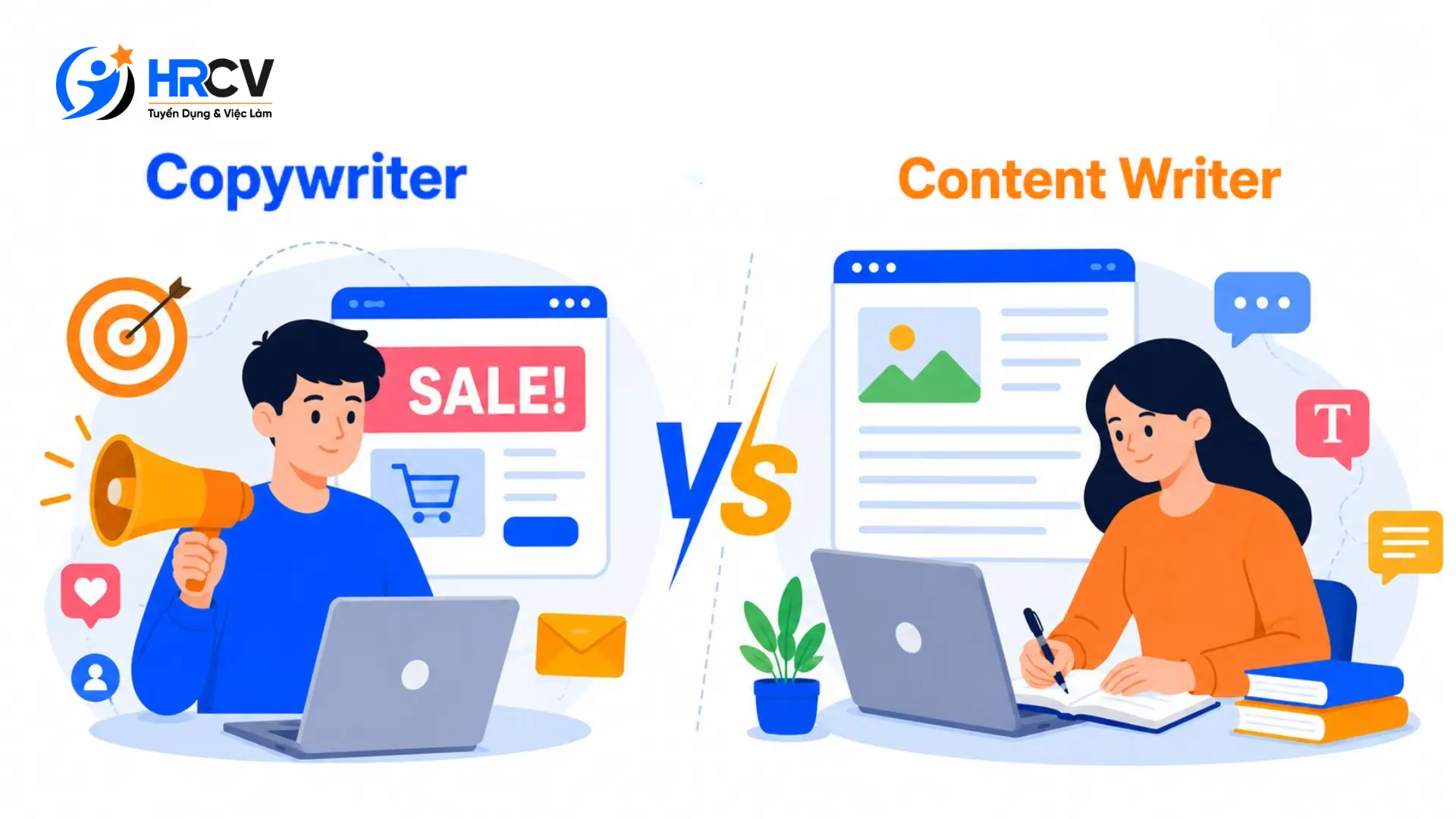 Phân biệt Copywriter và Content Writer