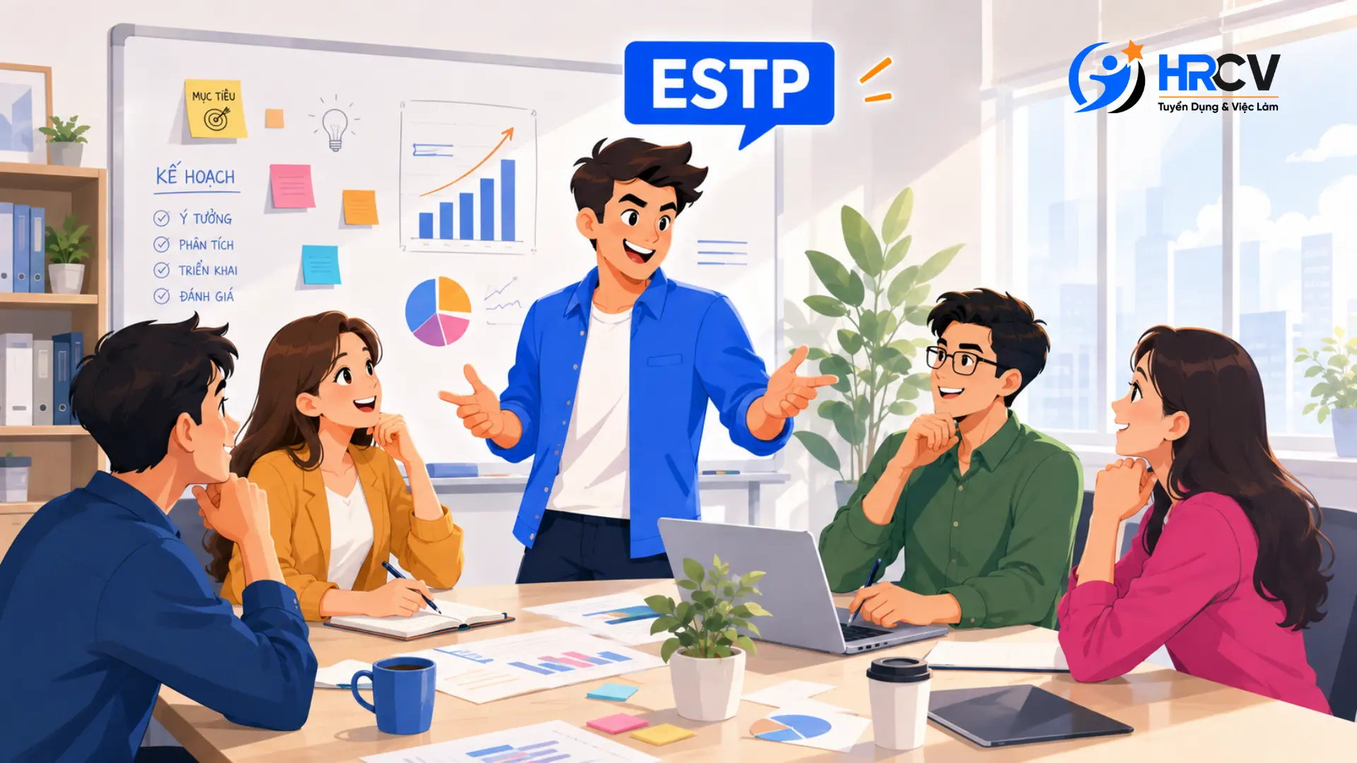 ESTP hòa đồng và cởi mở trong công việc