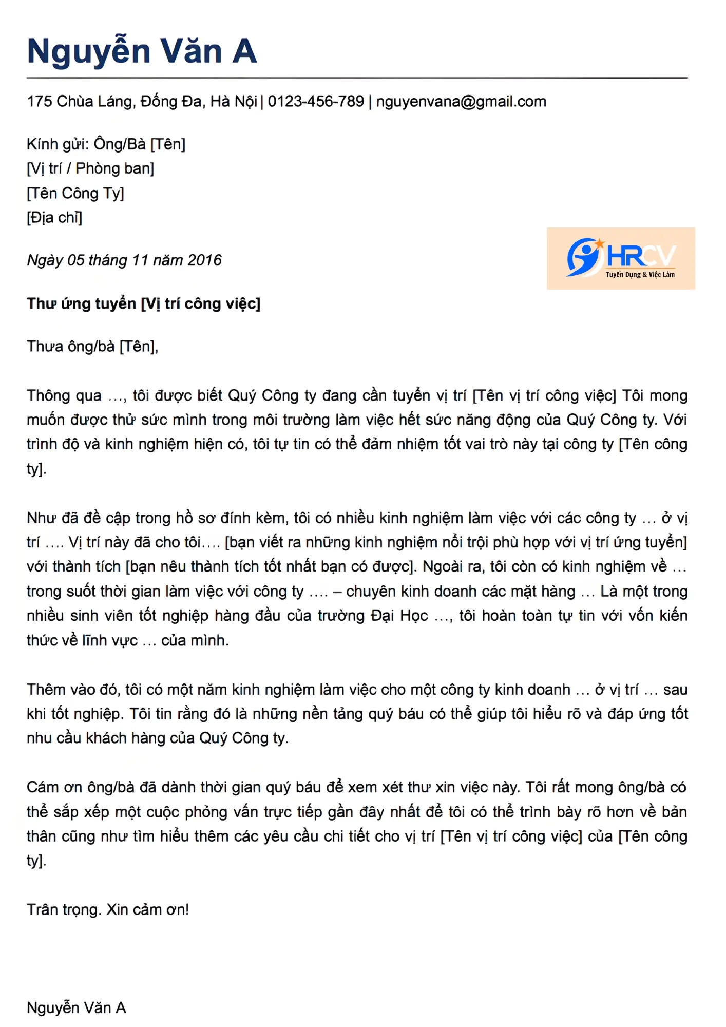 Cách Viết Email Xin Việc Chuẩn 2026