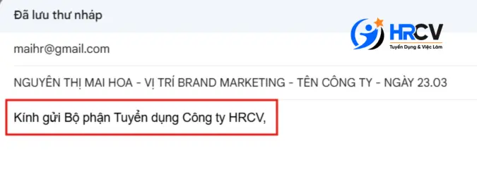 Lời Chào Trong Email Xin Việc