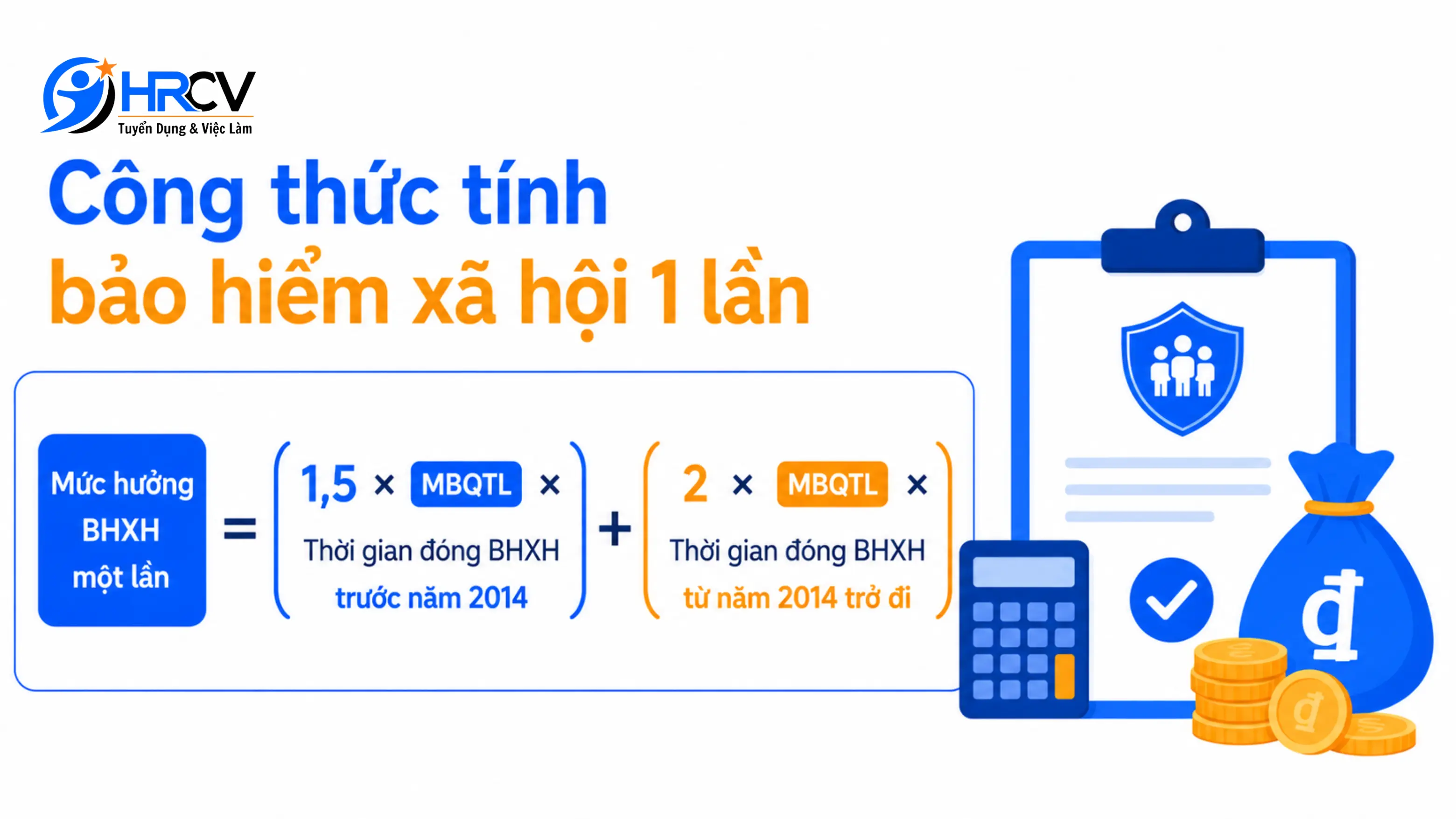 Công thức tính bảo hiểm xã hội 1 lần