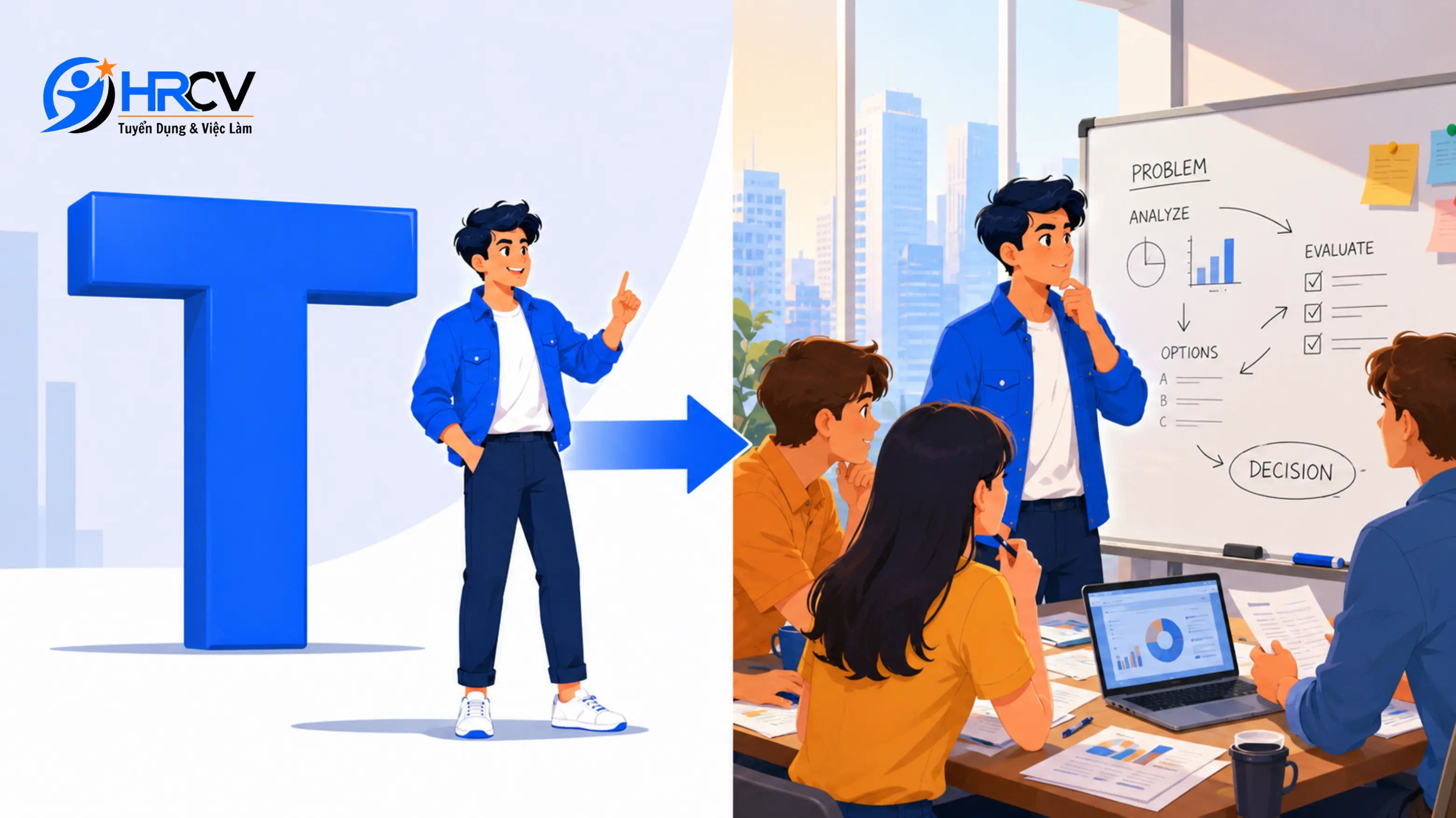 Chữ T đại diện cho xu hướng đưa ra quyết định dựa trên lý trí