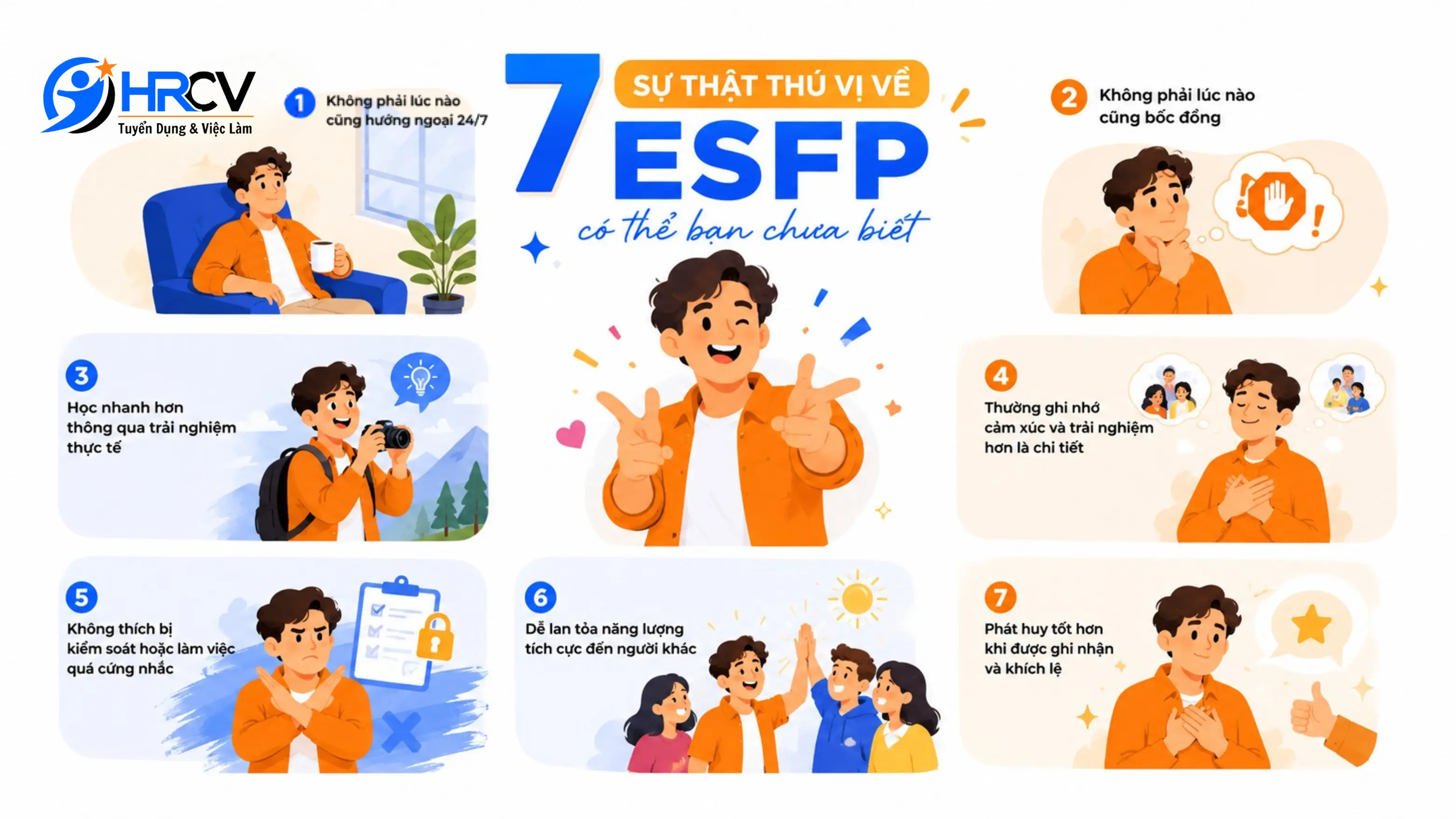 7 sự thật thú vị về ESFP